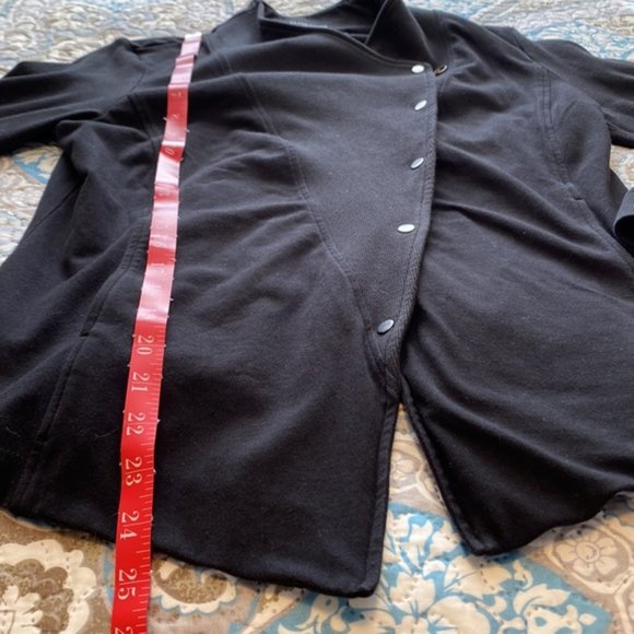 Eileen Fisher Petite Angle Button Sweater - Size PL - Picture 9 of 10